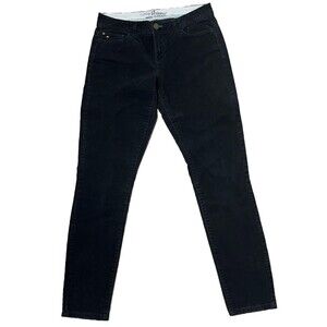 Tommy Hilfiger Pants Corduroy Classic Skinny‎ Black Cords Women 4 Casual Preppy